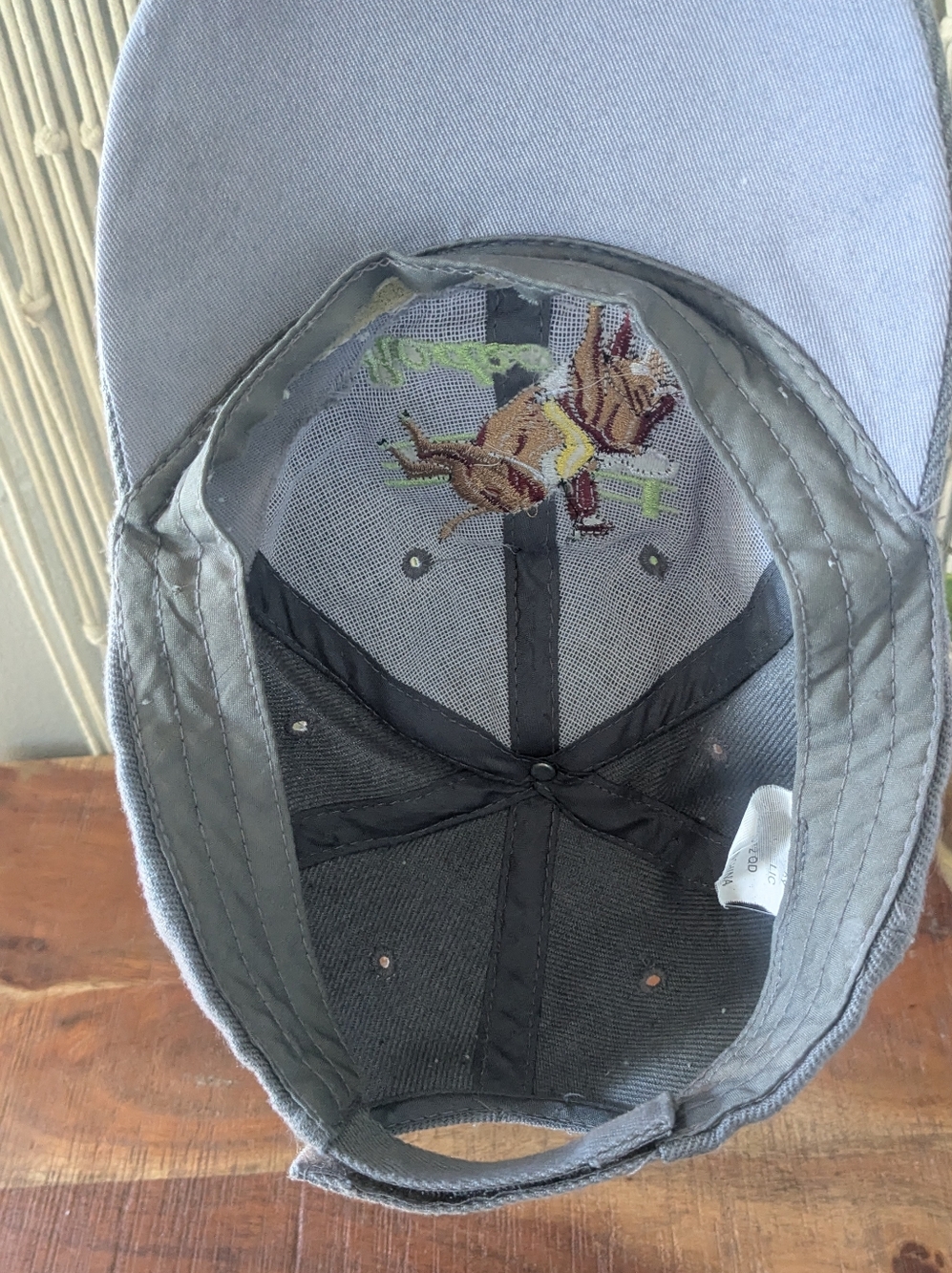 Vintage Rodeo Embroidered Baseball Cap - Gray / Adjustable - Picture 4 of 5